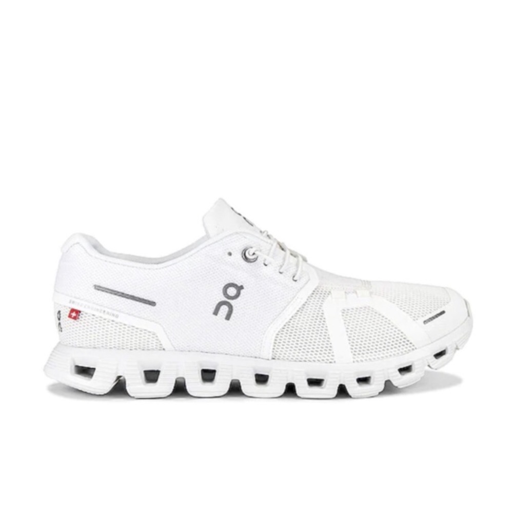 OnCloud 5 White Running Shoe